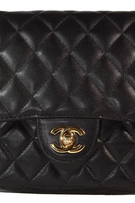 images for chanel clutch 10218184|Chanel Black Lambskin Classic Quilted Double Strap .